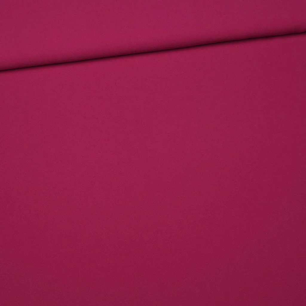 Polyester crêpe fuchsia